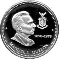 Philippinen 25 + 50 Piso 1978 - 100. Geburtstag von Manuel L. Quezon - Silber PP