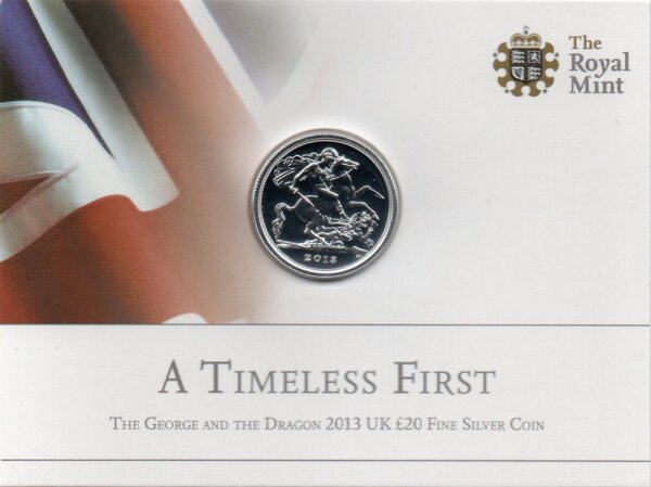 UK 20 Pfund - St. Georg Drachentöter 2013 - Silber
