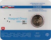 Slowakei 2 Euro 2011 "Viségrad Abkommen"-  Coincard