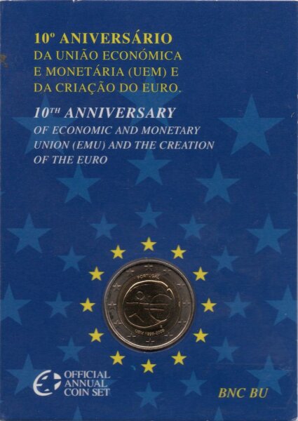Portugal 2 Euro 2009 "10 Jahre WWU" im Blister