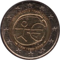 Frankreich 2 Euro 2009 "10 Jahre WWU" - Coincard