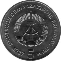 DDR Set 4 x 5 Mark 1987 - "750 Jahre Berlin"