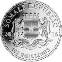 Somalia Elefant 2016 1 oz Silber