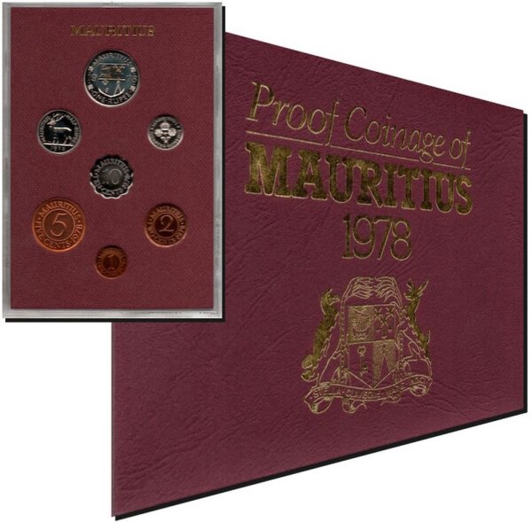 Mauritius Kursmünzensatz 1978 - Polierte Platte
