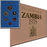 Sambia Kursmünzensatz 1978 - PP