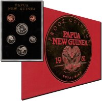 Papua Neuguinea Kursmünzensatz 1981 - PP