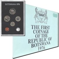 Botswana Kursmünzensatz 1976 - PP