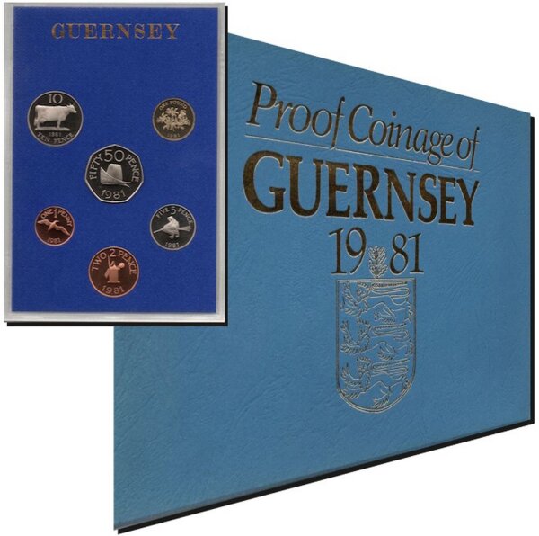 Guernsey Kursmünzensatz 1981 - PP