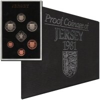 Jersey Kursmünzensatz 1981 mit...
