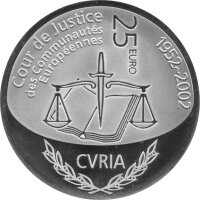 Luxemburg 25 Euro 2022 - 50 Jahre Europäisches Gerichtssystems - Silber PP