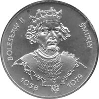 Polen 200 Zlotych 1981 - König Boleslaw II. "Der Kühne" - Silber PP in Originalkapsel