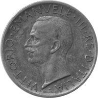 Italien 5 Lire 1927 - König Vittorio Emanuele III. -...