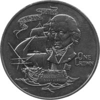 Gibraltar 1 Crown 1980 - 175. Todestag von Horatio Nelson - Ku-Ni