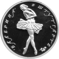 Round Russland Medaille zu 3 Rubel - Ballerina Stuttgart 1994 - 1 oz Silber PP