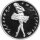 Russland Medaille zu 3 Rubel - Ballerina Stuttgart 1994 - 1 oz Silber PP