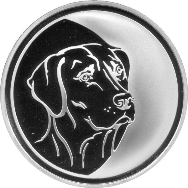 Russland 3 Rubel 2006 - Mondkalender "Jahr des Hundes" - 1 oz Silber PP