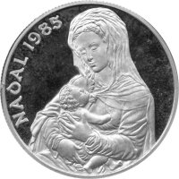 Andorra 20 Diners 1985 - Weihnachten - Silber PP