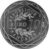 Frankreich 10 Euro 2014 - Bruderschaft "Frühling" - Silber