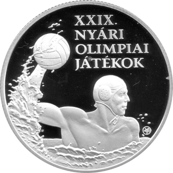 Ungarn 5.000 Forint 2008 - XXIX. Olympische Sommerspiele 2008 in Peking "Wasserball" - Silber PP
