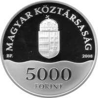 Ungarn 5.000 Forint 2008 - XXIX. Olympische Sommerspiele 2008 in Peking "Wasserball" - Silber PP