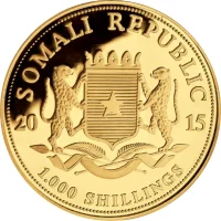 Somalia Elefant 2015 1 oz Gold