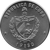 Kuba 1 Peso 1982 - F.A.O. "Kuh" - Kupfer-Nickel