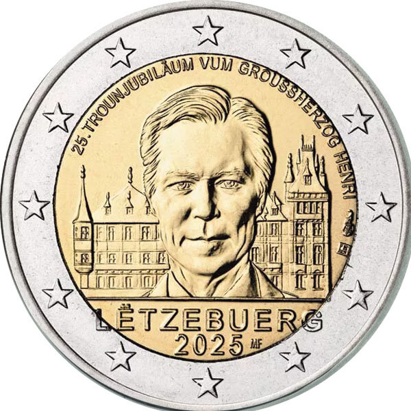 Luxemburg  2 Euro 2025 Thronbesteigung Henri
