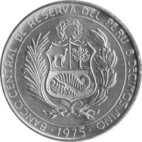 Peru 200 Soles 1975 - Helden der nationalen Luftfahrt - Silber