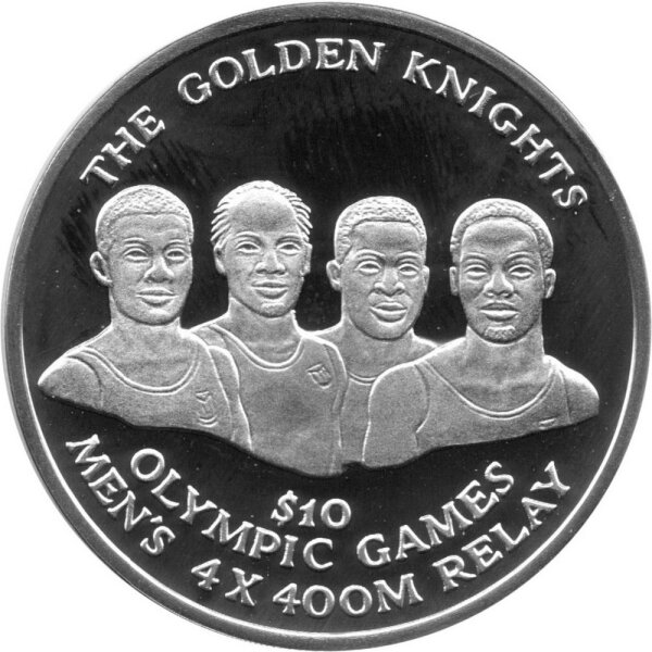 Bahamas 10 Dollars 2016 - Olympische Goldmedaillengewinner der Bahamas 2012 - Silber PP