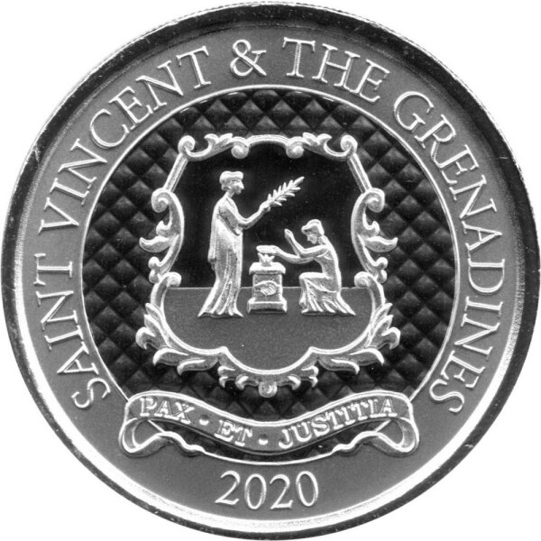 EC 8 2020 St. Vincent - Frieden und Gerechtigkeit 1 oz Silber