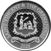 St. Vincent EC8 2 Dollar 2020 - Frieden und Gerechtigkeit...