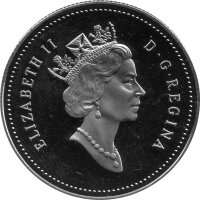 Kanada 50 Cents Typ 1990-1996 - "Königliches Wappen" - Nickel PP