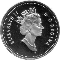 Kanada 50 Cent 1996 - Königin Elisabeth II. - Silber PP