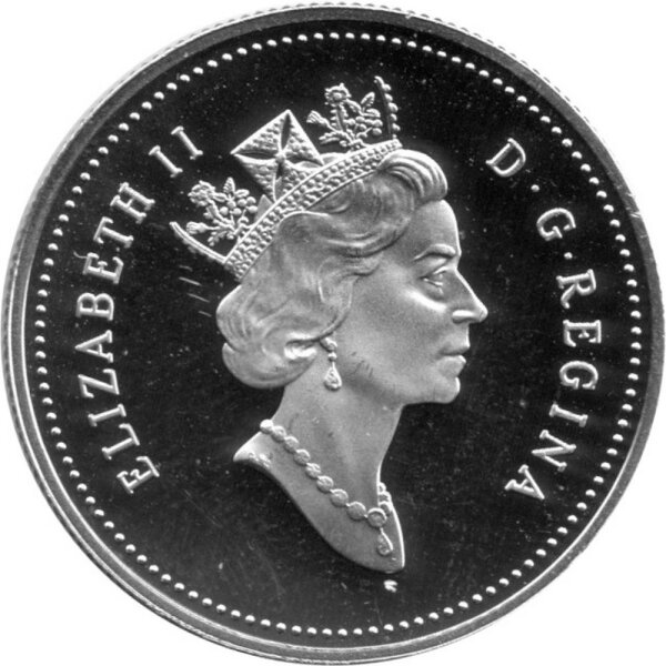 Kanada 50 Cent 1997 - Königin Elisabeth II. - Silber PP