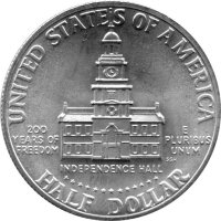 USA 1/2 Dollar 1976 - 200 Jahre Unabhängigkeit der USA - 400/1000 Silber