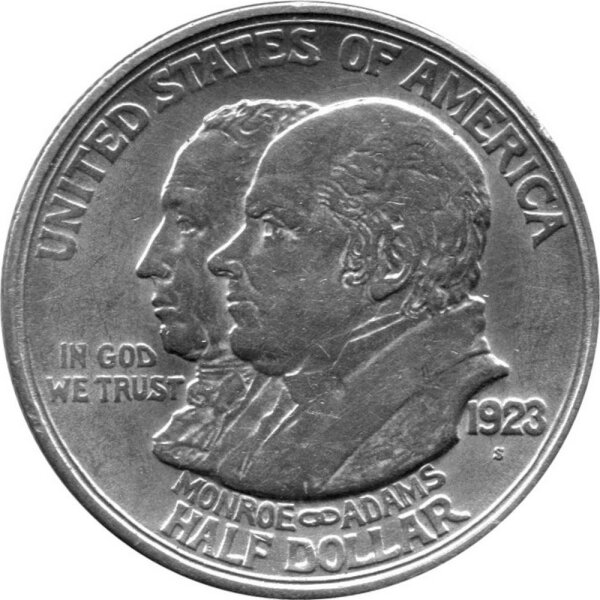 USA 1/2 Dollar 1923 - 100 Jahre Monroe-Doktrin - Silber