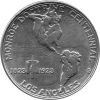 USA 1/2 Dollar 1923 - 100 Jahre Monroe-Doktrin - Silber