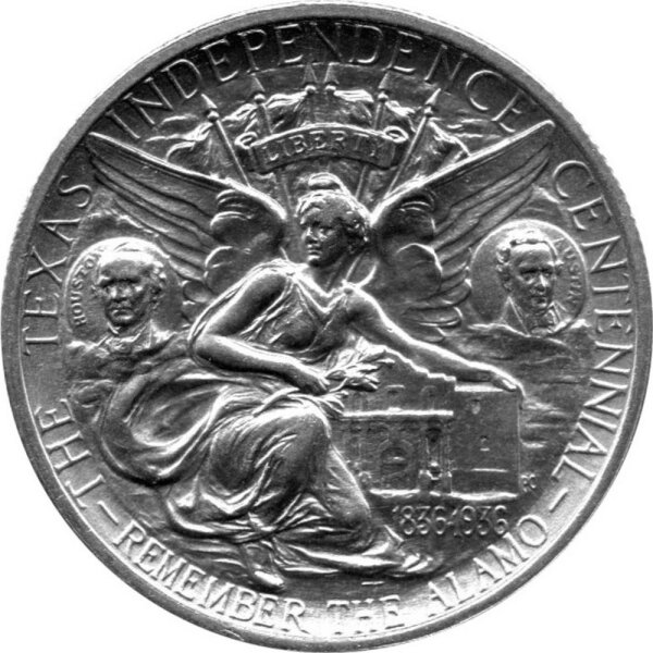 USA 1/2 Dollar 1936 - 100 Jahre Unabhängigkeit von Texas - Silber