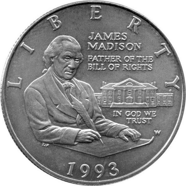 USA 1/2 Dollar 1993 - Bill of Rights - Silber