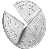 Round 1 Unze Silber teilbar in 4 x 1/4 oz Silber