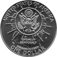 USA 1 Dollar 1991 -P- Mount Rushmore - Silber