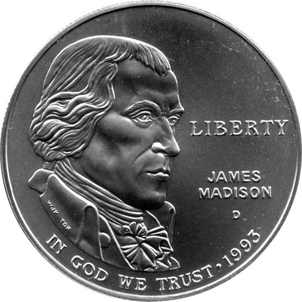USA 1 Dollar 1993 -D- 200 Jahre "Bill of Rights" - Silber
