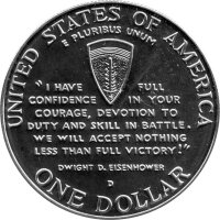 USA 1 Dollar 1993 -D- 50.Jahrestag des Zweiten Weltkrieges - Silber