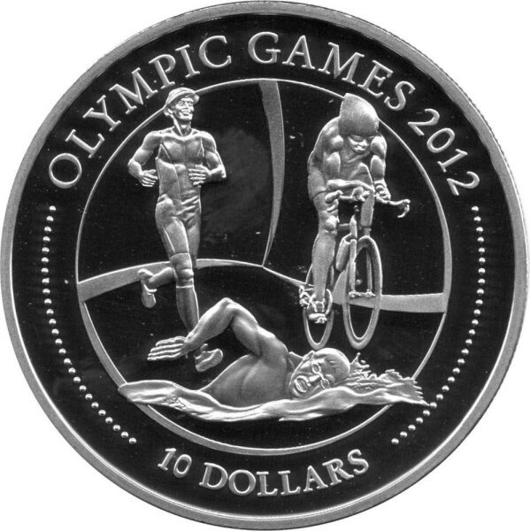 Fiji 10 Dollars 2010 - XXX. Olympische Sommerspiele 2012 in London - Silber PP