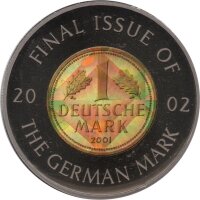 Kongo 5 Francs 2002 - Letzte D-Mark - Kupfer-Nickel mit...