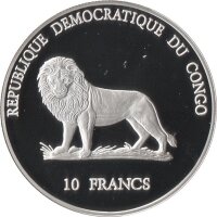 Kongo 10 Francs 2000 - Diogo Cao 1482 - Silber PP
