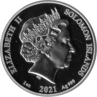 Solomon Islands Kreiszahl Pi 2021 1 oz Silber