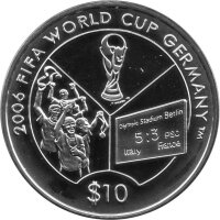 Solomon Islands 10 Dollars 2006 - XVIII. Fußball WM...