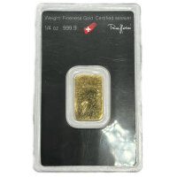 7,775 Gramm (1/4 Unze) Goldbarren Argor-Heraeus