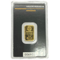 7,78 Gramm Goldbarren Argor-Heraeus | 1/4 oz